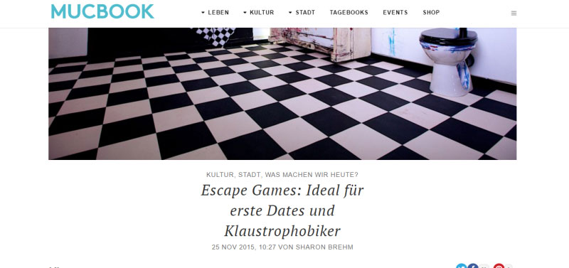 Escape Games München Referenz von MUCBOOK
