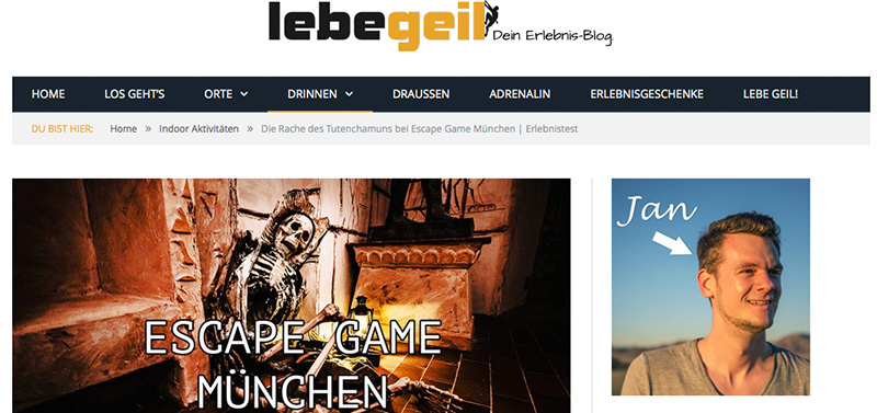 Escape Game Bewertung Lebegeil